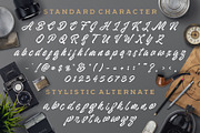 Manhattan Font, a Script Font by Nocturnal Workspace (Thumbnail 3 of 9)