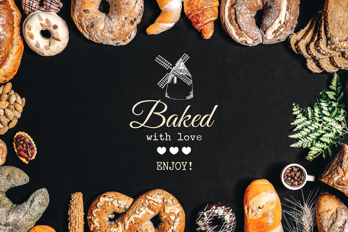 Bakery logo template, a Branding & Logo Template by Chewie Co (Photo 13 of 13)