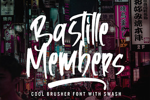 Bastille Members - Cool Brusher Font