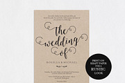 Wedding Invitation Template WPC440, an Invitation Template by Shafura_Wedding (Thumbnail 2 of 5)