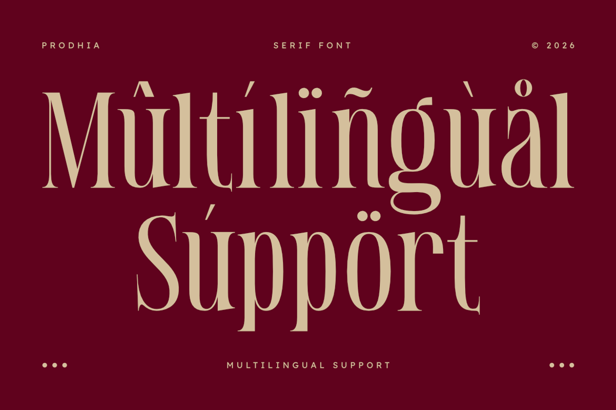 Prodhia | Modern Serif Font, a Serif Font by Masyafi Studio (Photo 5 of 8)