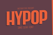 Hypop - A Nostalgic Sans Serif, a Sans Serif Font by FactoryType Studio (Thumbnail 1 of 10)