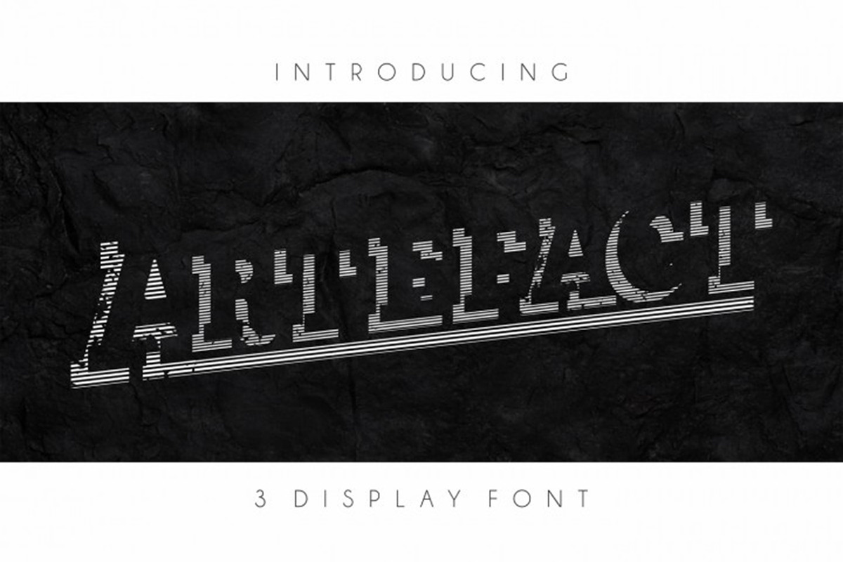 Artefact Display Font in 3 Versions