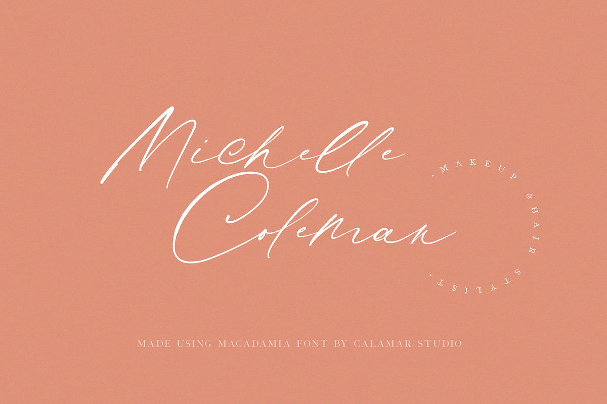 Macadamia | Handwritten Font, a Script Font by Calamar Studio (Photo 11 of 19)