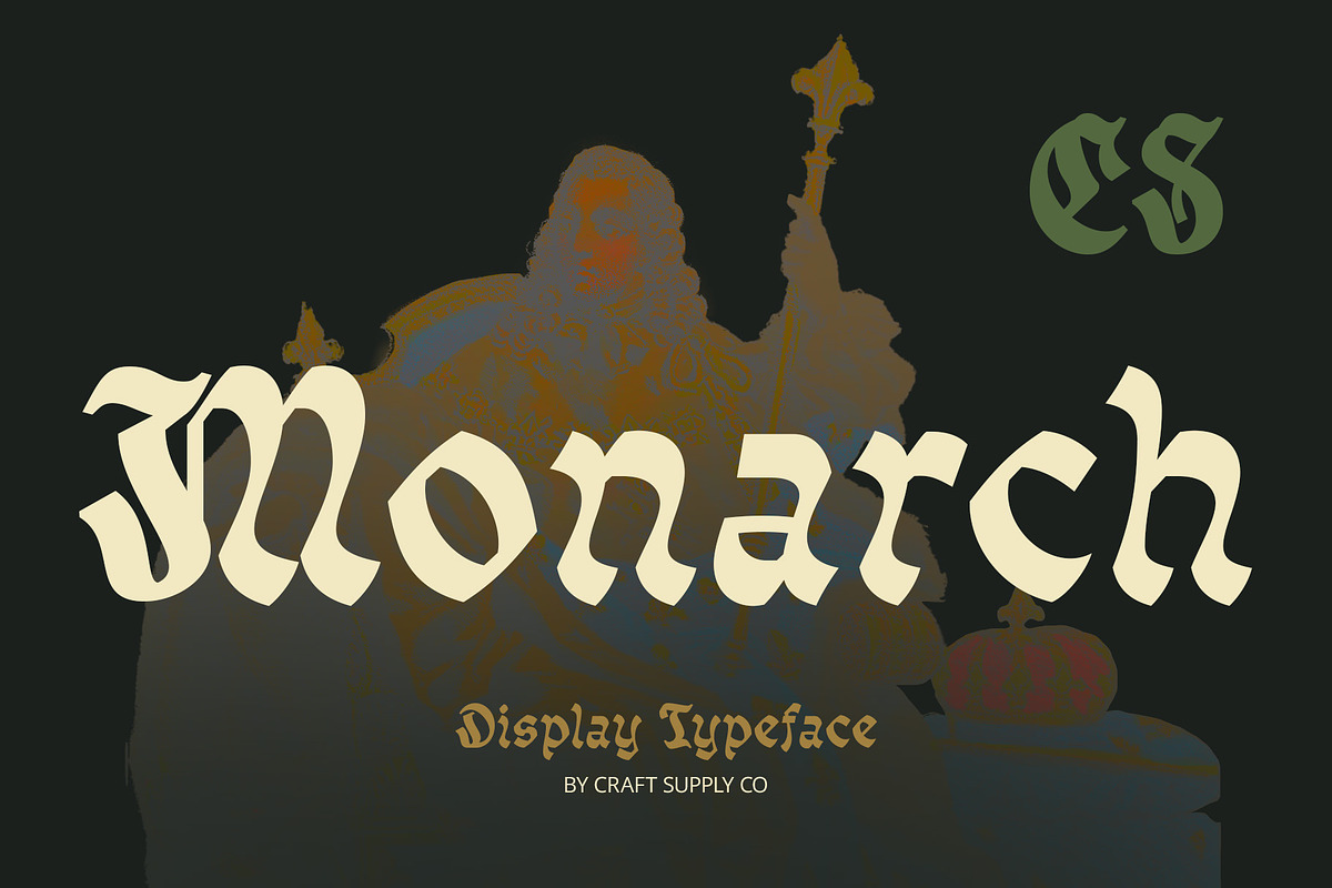 CS Monarch – Blackletter Font, a Sans Serif Font by Craft Supply Co. (Photo 1 of 8)