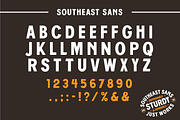 Southeast - Sturdy Display Font, a Sans Serif Font by Mahaffey Design Co.  (Thumbnail 3 of 4)
