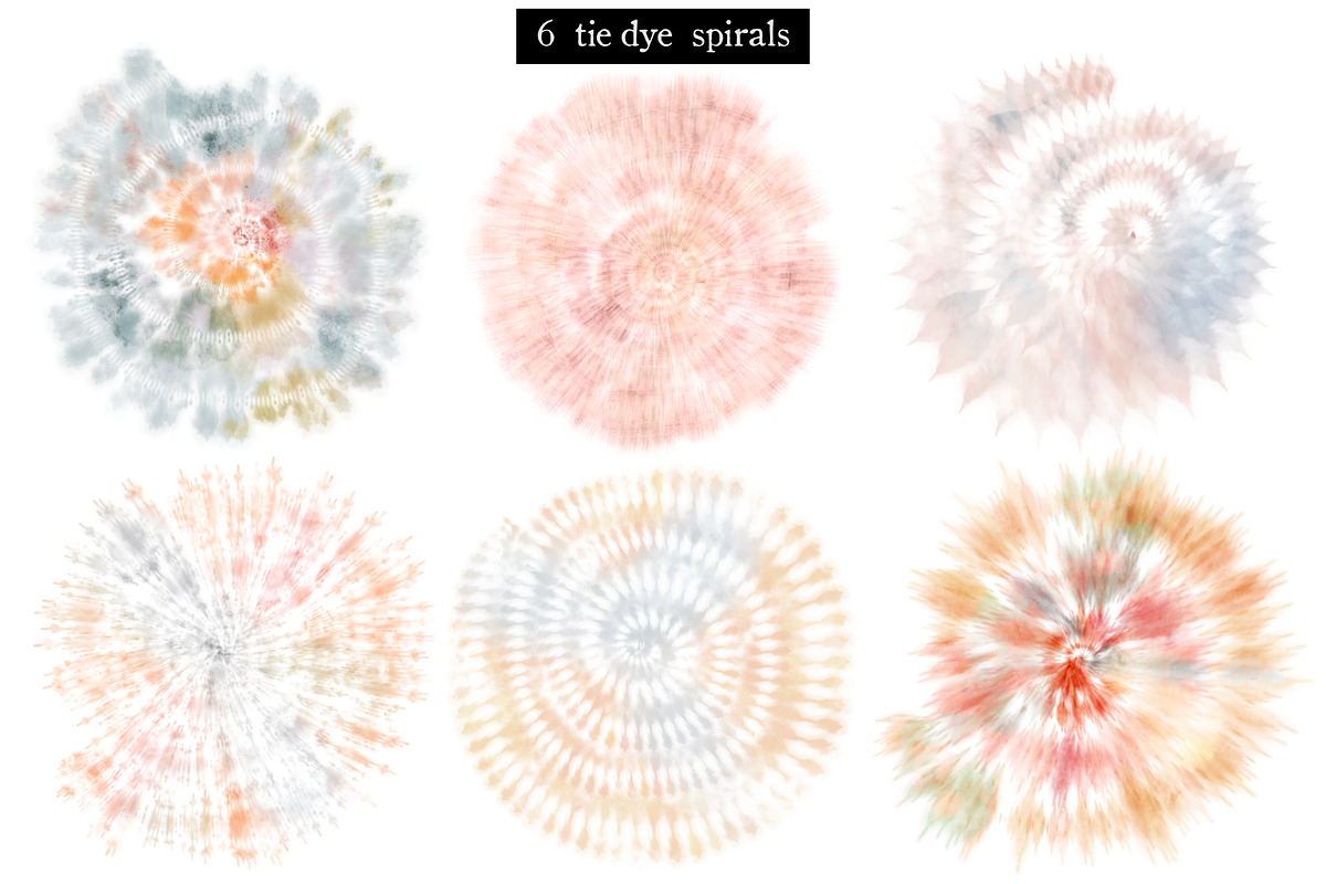 Soft pastel tie dye textures, a Texture Graphic by marie dricot (Photo 4 of 5)