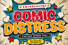 Comic Distress – Cartoon Grunge Font
