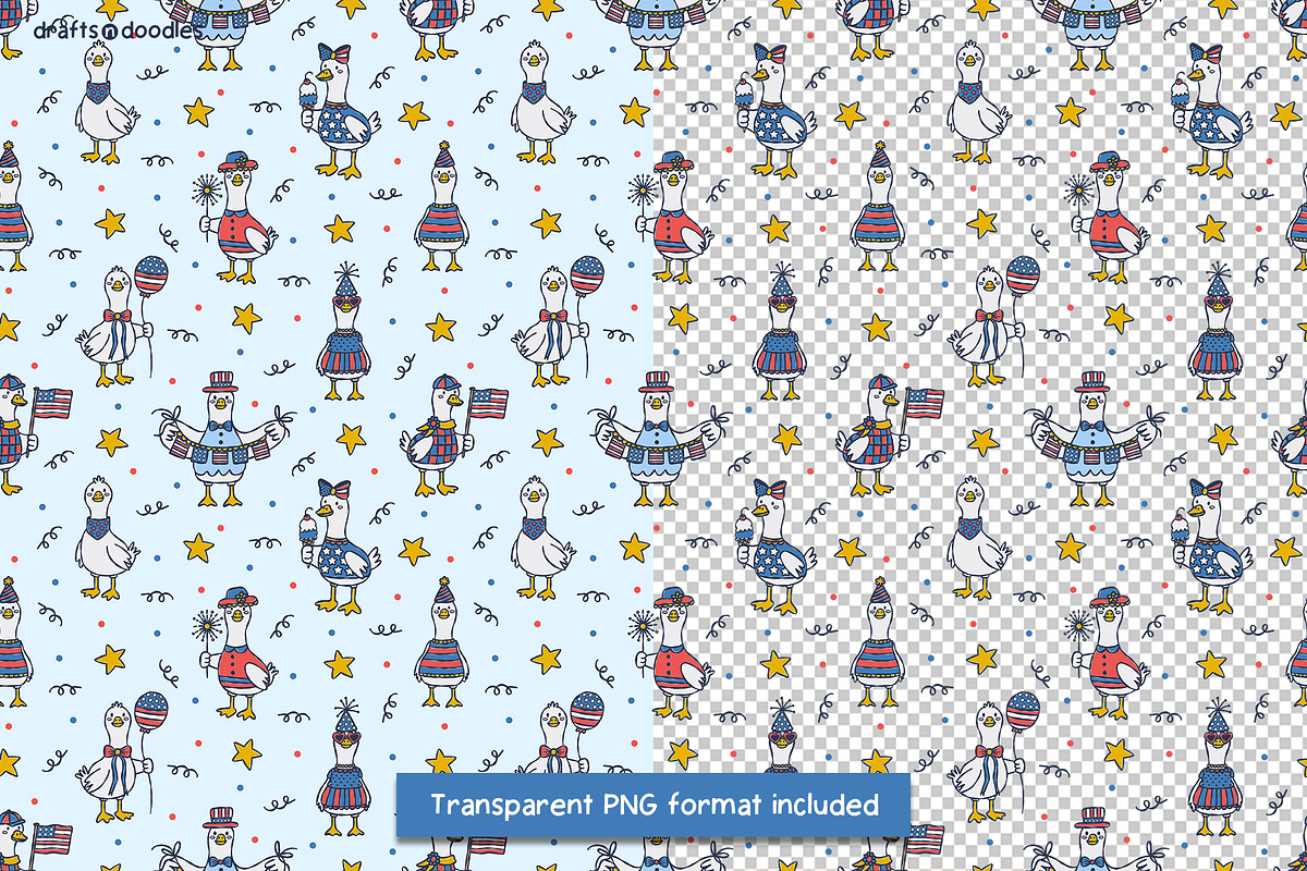 4th of July Preppy Patriotic Bundle, an Object Illustration by Drafts n Doodles (Photo 11 of 14)