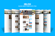I Blog - Blog Web template PSD, a Templates & Theme by Themeix (Thumbnail 1 of 6)