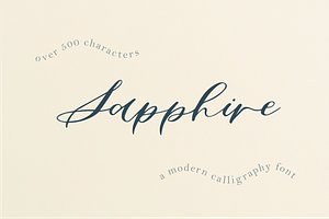 Sapphire Script Calligraphy Font