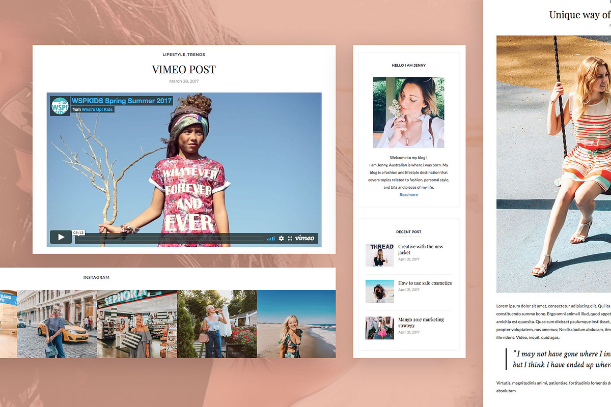 Chic Style - Minimal WordPress Blog, a WordPress Template by EasyBlog Themes (Photo 3 of 3)