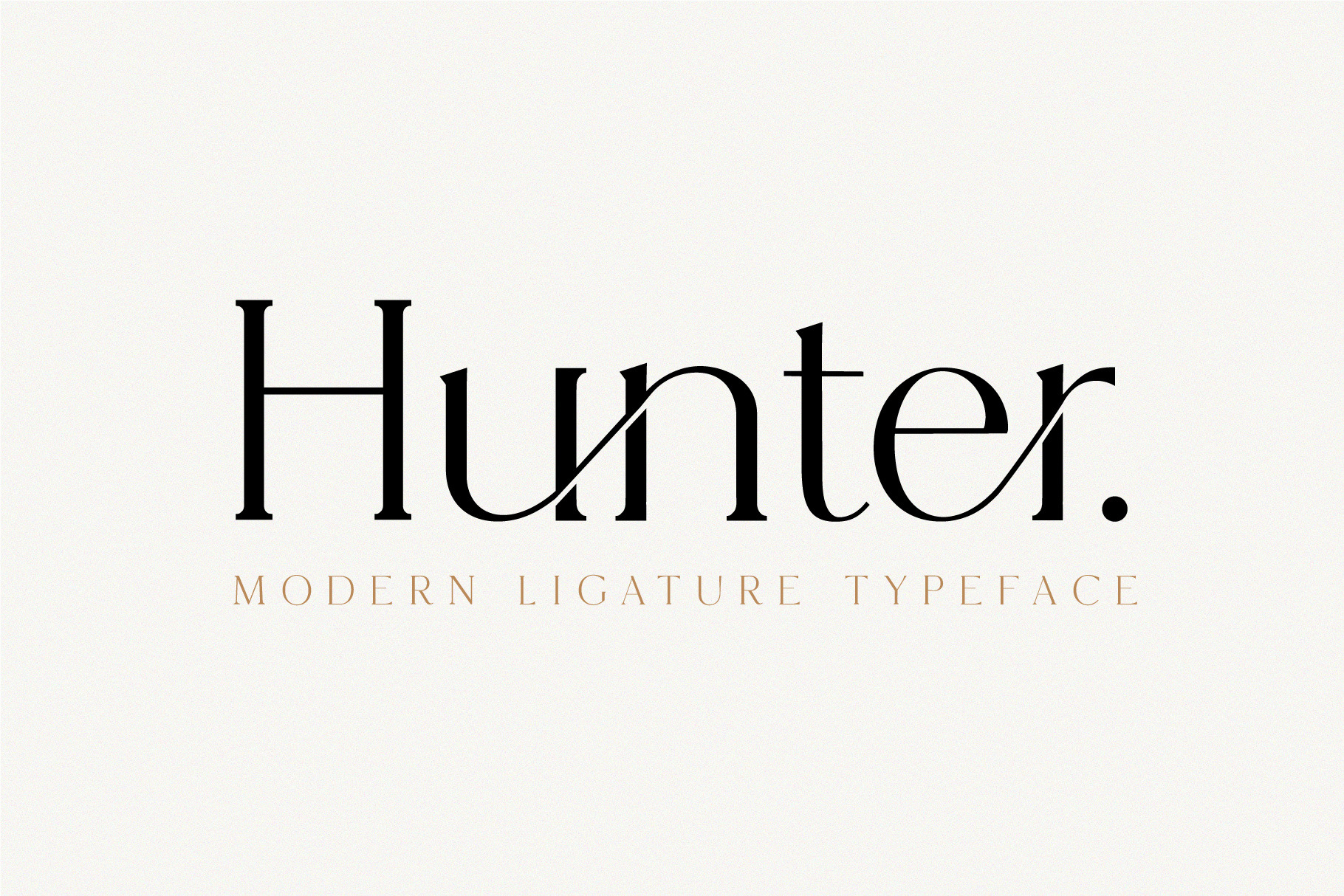 Hunter - Serif Ligature Font by Tropical Type | Creative Market