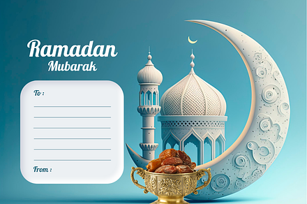 Ramadan wishing card design