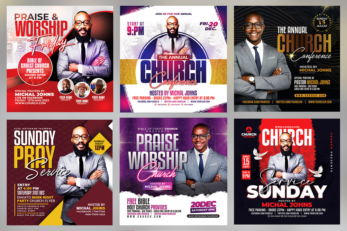 150+ Church Flyers Bundle, a Flyer Template by AfzaalGraphics (Photo 10 of 18)
