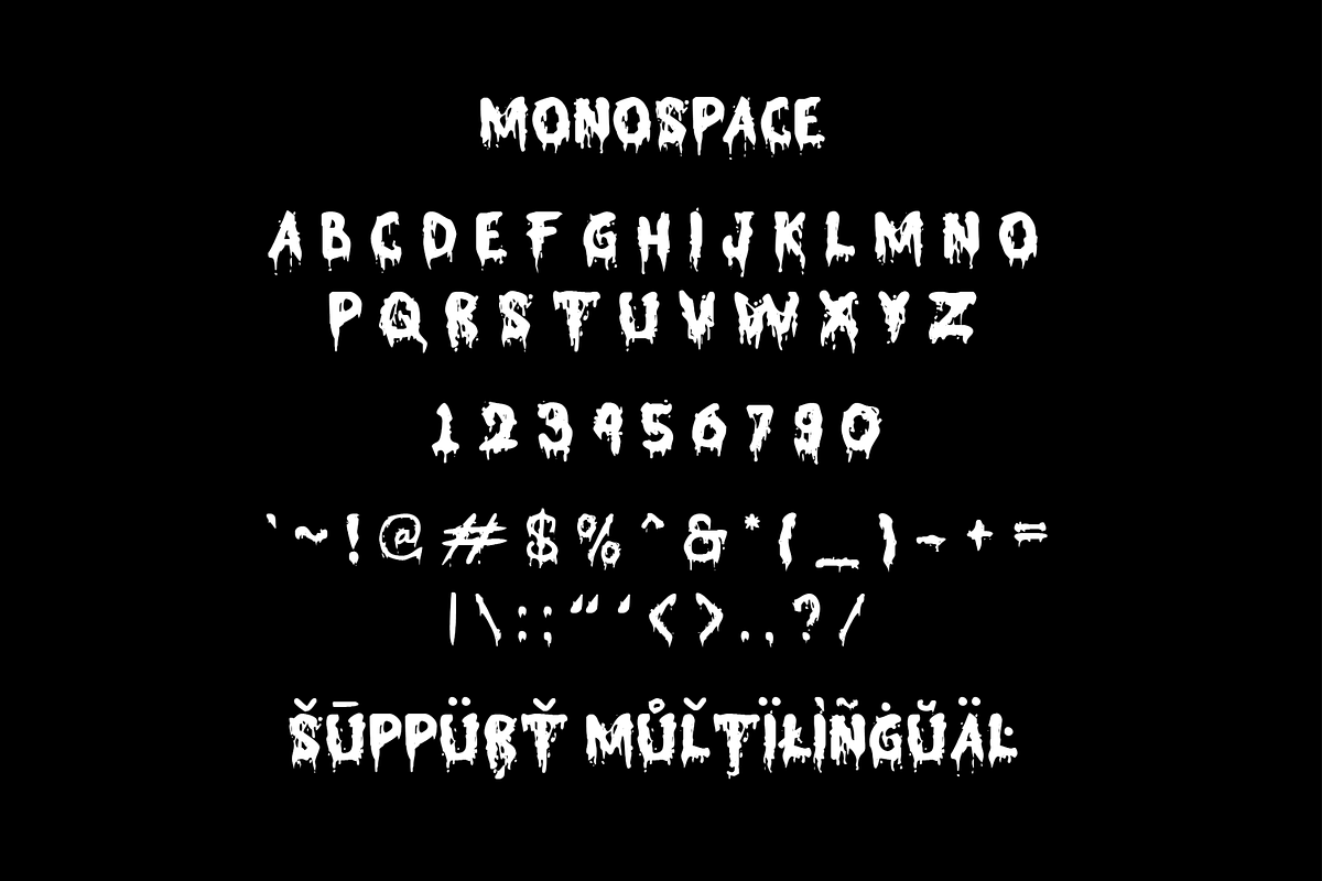Deadfall - Horror Display Font, a Handwritten Font by Mofr 24 (Photo 9 of 10)