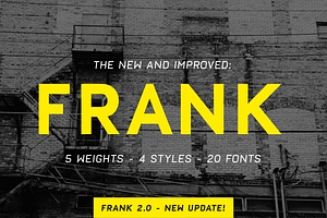 Frank - Display Sans With 20 Fonts