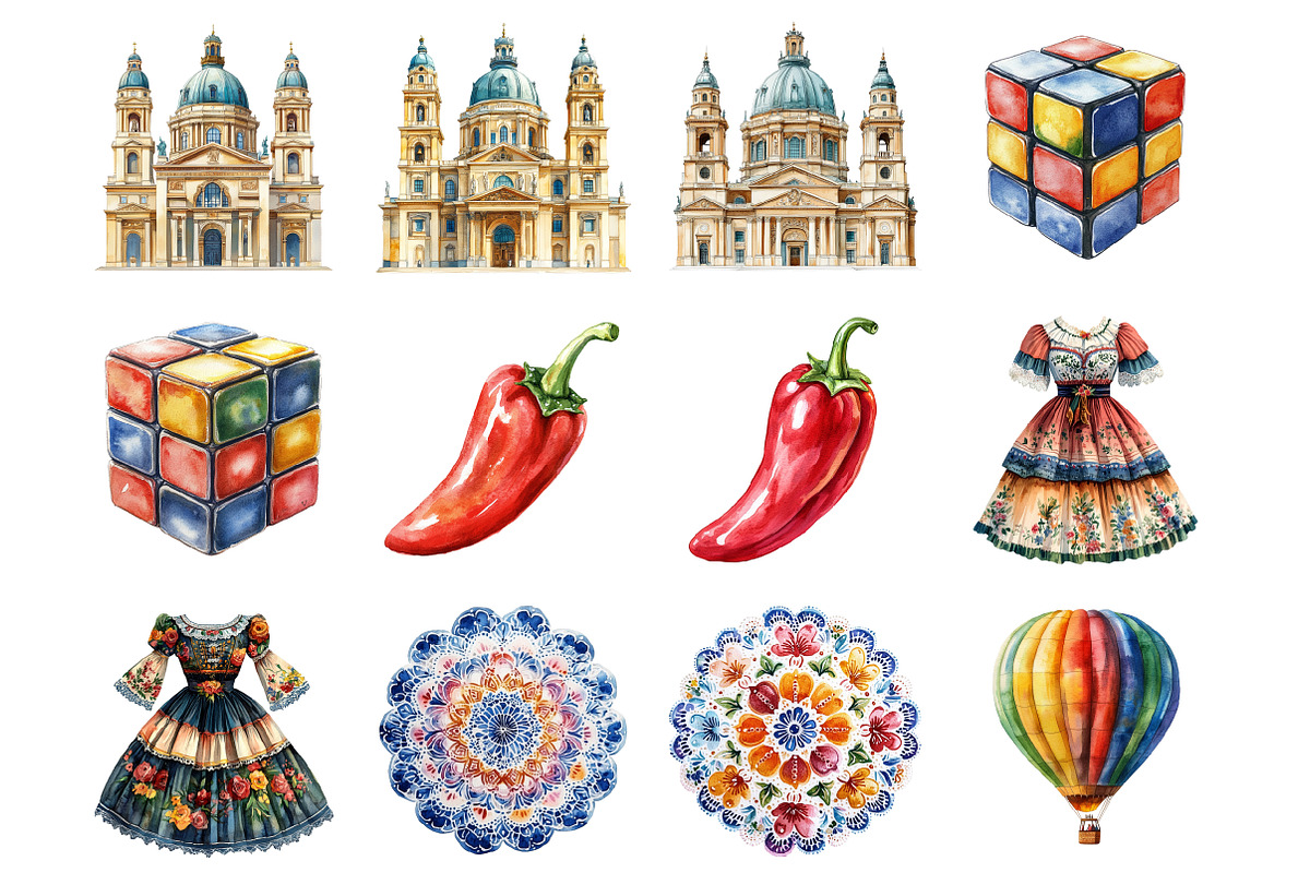 Hungary Clipart, an Illustration by Design Market (Photo 2 of 4)