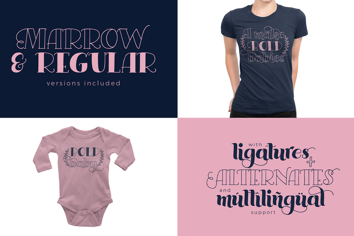Bold Lady Font duo preview 2