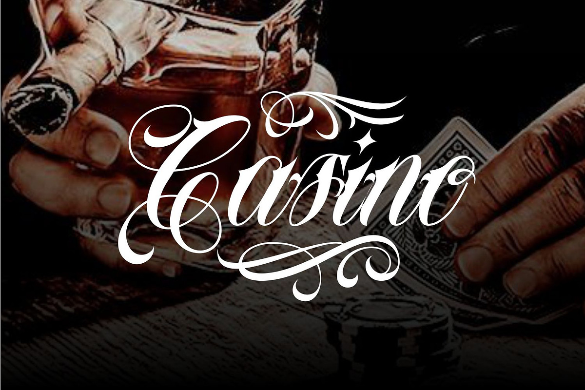 Amigos Chicano Script Tattoo Font, a Script Font by WhymoreArt (Photo 2 of 13)