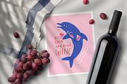 Funny animals drink, party cards set, an Animal Illustration by Good Studio (Thumbnail 14 of 14)