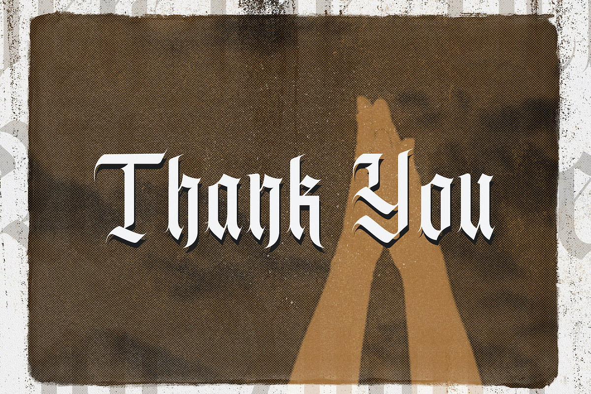 Agise Rujdi - Blackletter Font, a Blackletter Font by StringLabs (Photo 10 of 10)