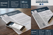 Clean Resume with Cover Letter, a Resume Template by Artiverge (Thumbnail 1 of 3)