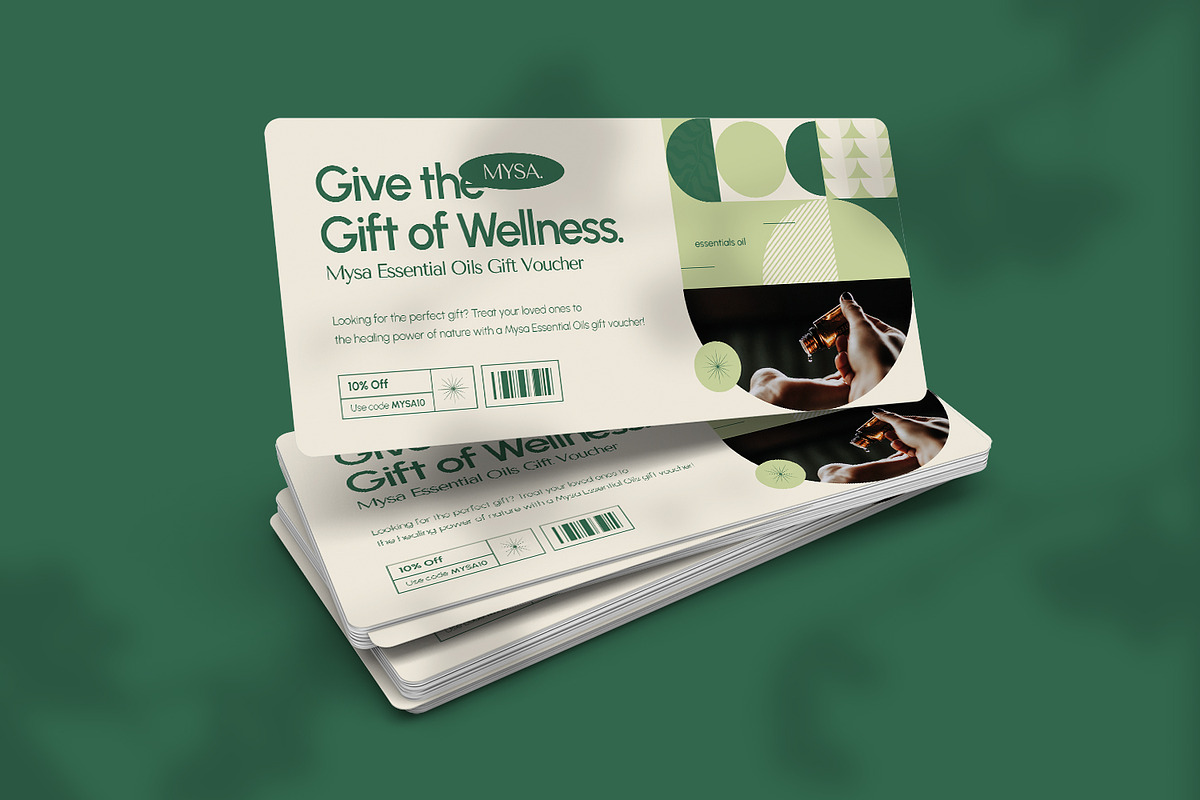 Essentials Oil - Gift Voucher, a Card Template by VUNIRA (Photo 2 of 3)