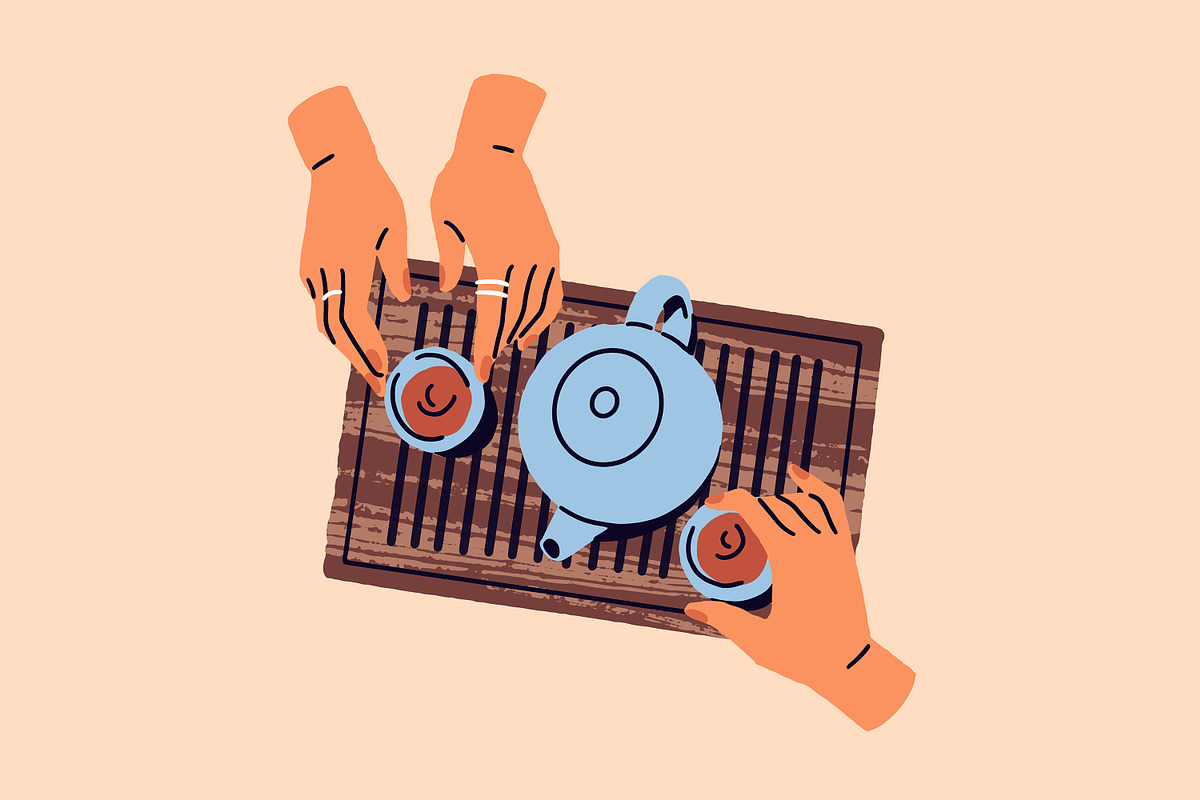 Hands with drinks set + posters, a Food Illustration by PaperTrident (Photo 8 of 10)