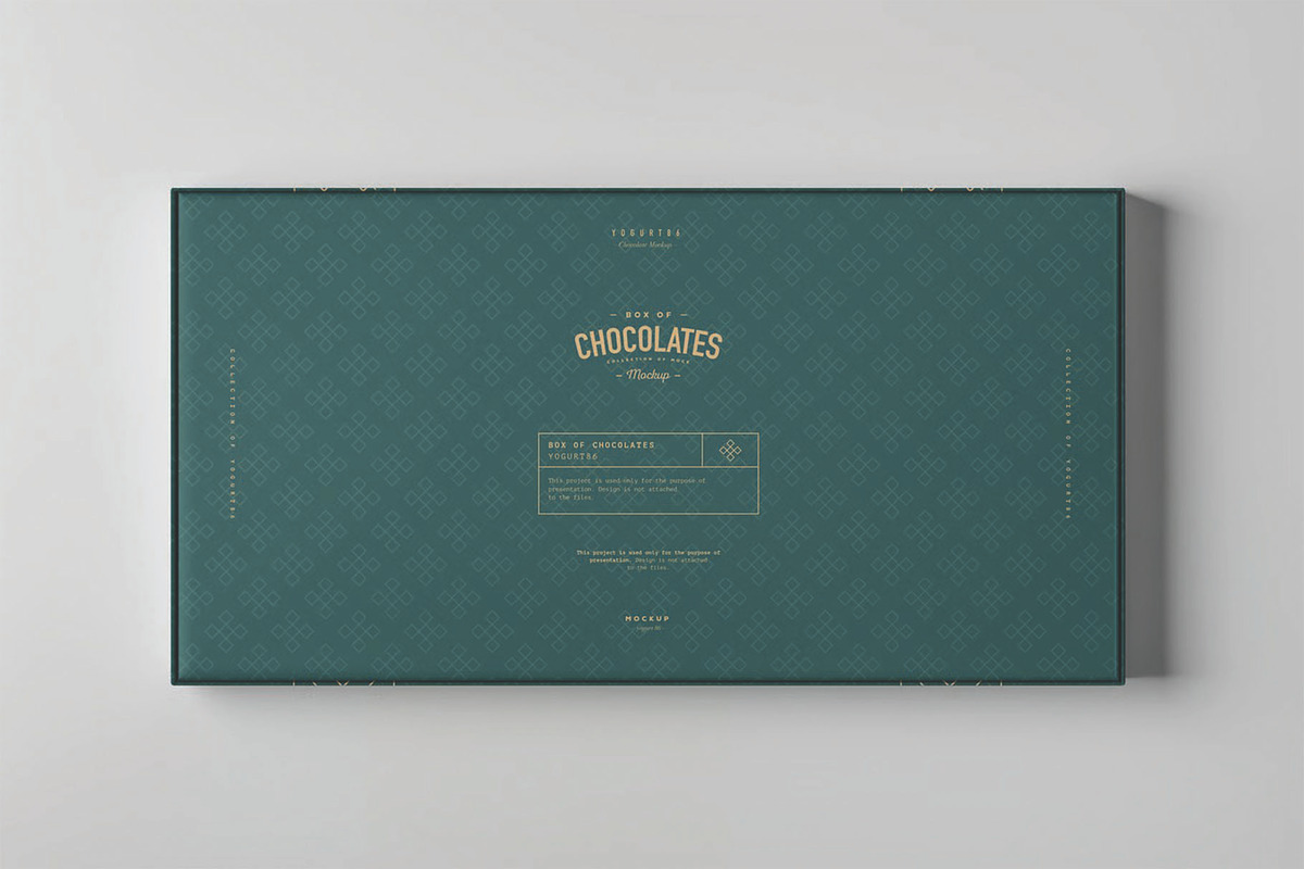 Box Of Chocolates Mockup, a Packaging Mockup by DesignRushMarket (Photo 5 of 8)