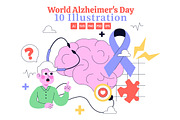 10 World Alzheimer's Day, a Healthcare Illustration by denayunebgt (Thumbnail 1 of 4)