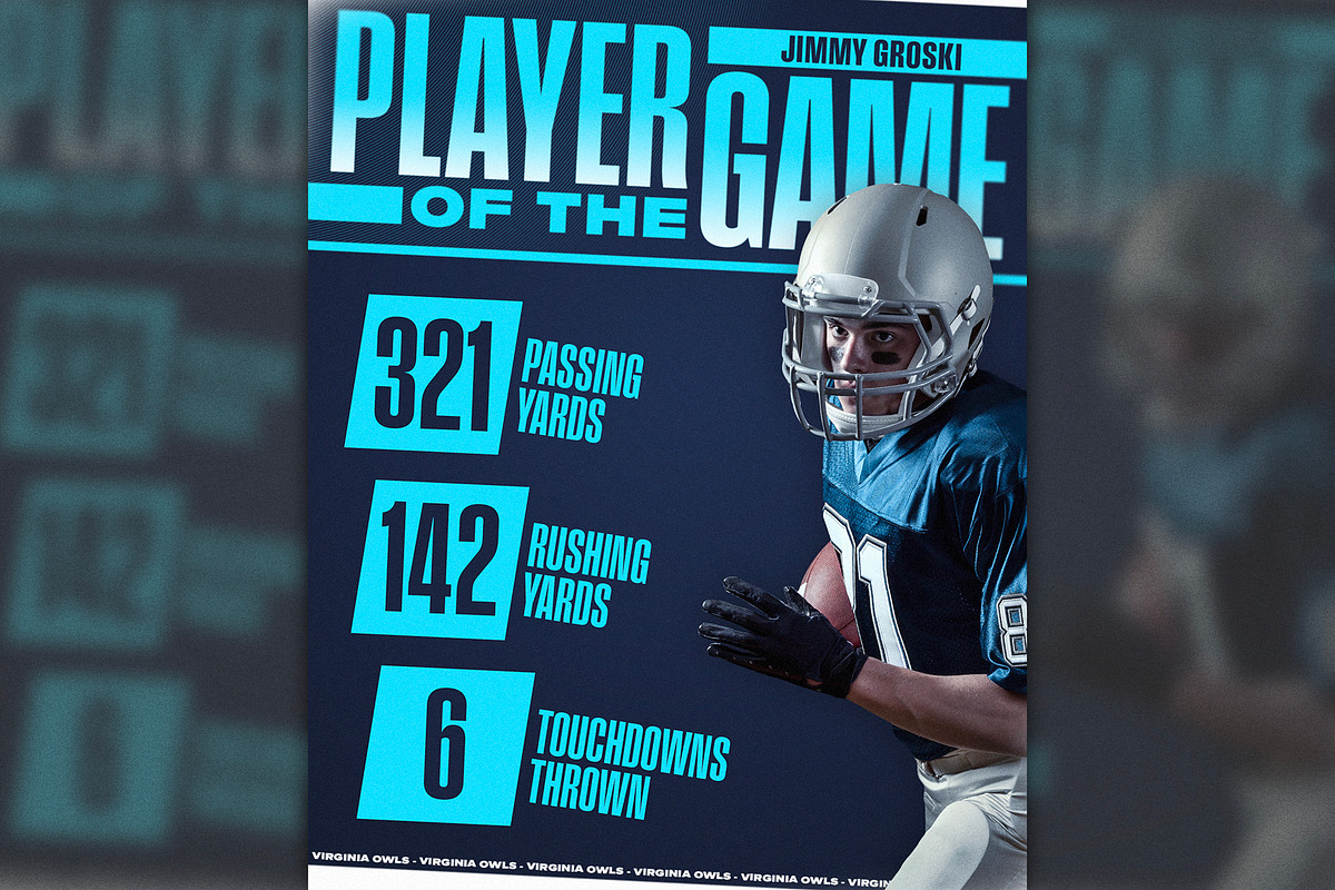 Game Day Sports Template Package, a Social Media Template by Brandon Spahn Art (Photo 3 of 5)