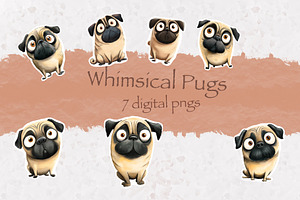 7 Whimsical Faun Pugs