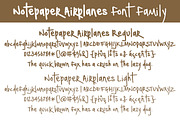Notepaper Airplanes Font Family, a Script Font by Brittney Murphy Design (Thumbnail 2 of 3)