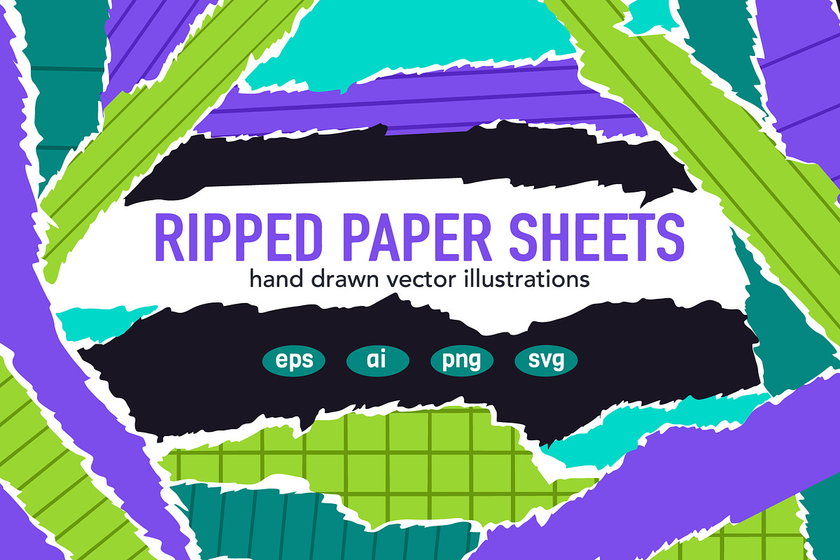 Vector ripped paper with scrap edge, a Decorative Illustration by Torontotokio (Photo 1 of 5)