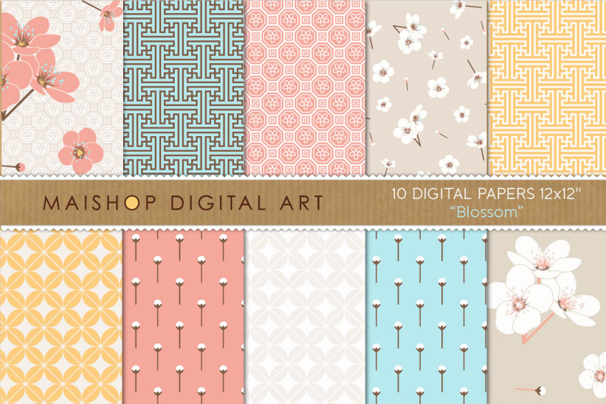 Digital Paper Blossom