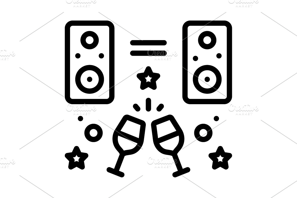 Bar drink blak icon, an Outline Icon by Creative priyanka