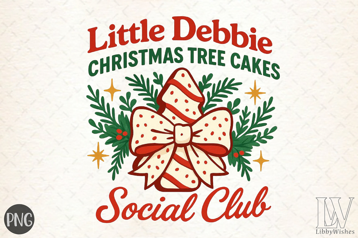 Little Debbie, Christmas Tree Cake P, an Illustration by Libby Wishes (Photo 1 of 6)