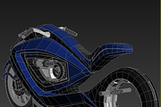 Sport bike futuristic concept, a Cars & Vehicle 3D Model by konstantin.ermolaev (Thumbnail 12 of 12)