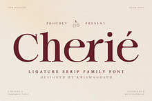 Chérié – Ligature Serif Family Font