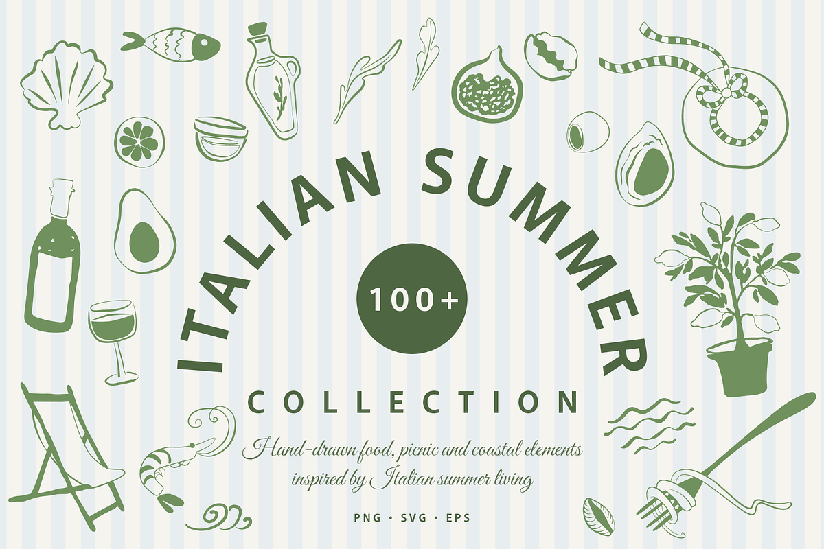 Italian Summer Collection | 100+, a Food Illustration by Karma (Photo 1 of 19)