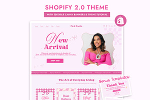 Pink Feminine Fashion Shopify Theme, a Shopify Template by Sky and Stars