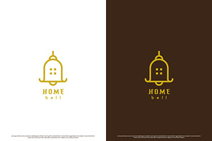 Home Bell Logo Design Illustration, a Branding & Logo Template by Morvana Crew