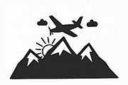Adventure Plane & Mountain Set, an Illustration by BIPLOB EXPERT (Thumbnail 9 of 9)