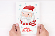 Watercolor Santa & Animals Clipart, an Animal Illustration by Noey smiley (Thumbnail 5 of 6)