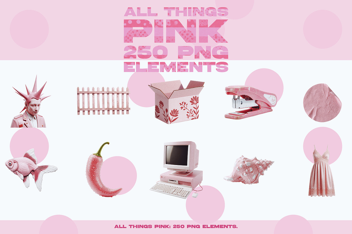 ALL THINGS PINK: 250 PNG Elements, an Object Graphic by Megan Aili Designs (Photo 6 of 17)