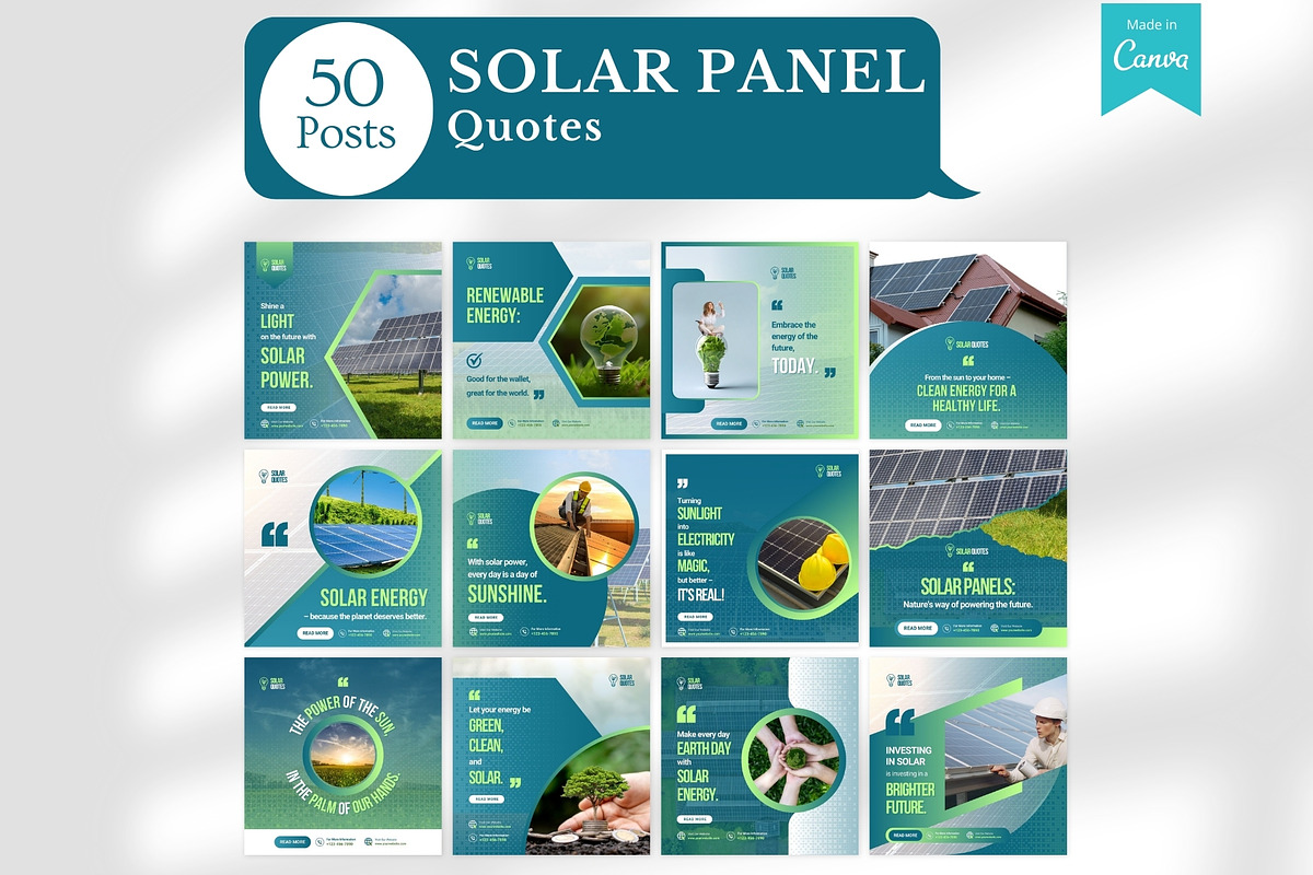 430 Solar Panel - Canva Templates, a Social Media Template by Viral Content Design (Photo 6 of 16)