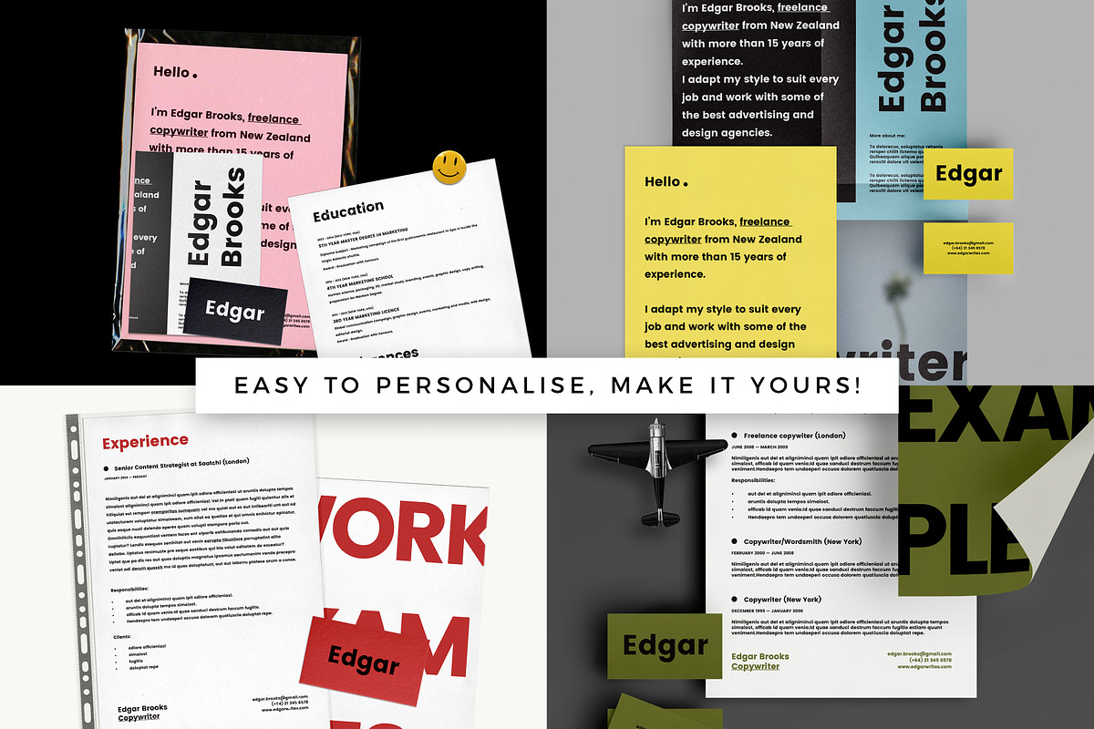 Minimal No Brand Resume, a Resume Template by Maison Octave (Photo 4 of 5)