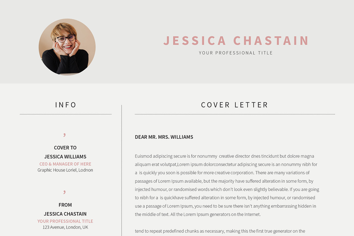 Modern Resume CV Template, a Resume Template by UX-group (Photo 8 of 8)