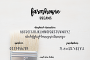 Farmhouse Dreams Script, a Script Font by Cate Shaner (Thumbnail 7 of 8)